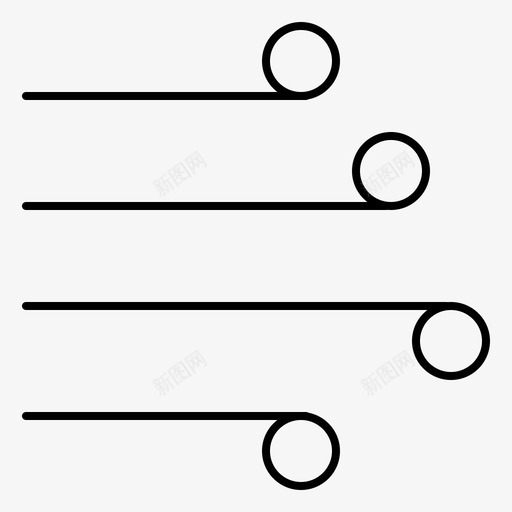 空气风气候图标svg_新图网 https://ixintu.com 天气 气候 空气