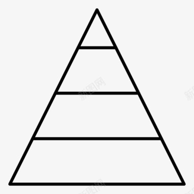职业金字塔结构图标图标