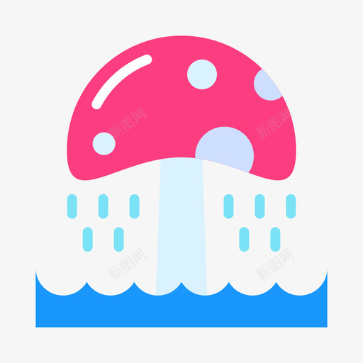 蘑菇淋浴水上公园6号公寓图标svg_新图网 https://ixintu.com 公寓 水上公园6号 蘑菇淋浴