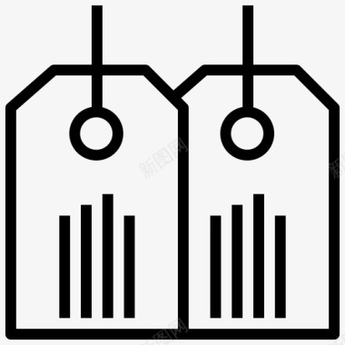 标签价格标签旅行图标图标