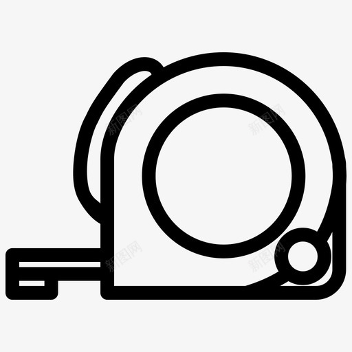 卷尺设备测量图标svg_新图网 https://ixintu.com 卷尺 工具 施工 测量 物体 设备