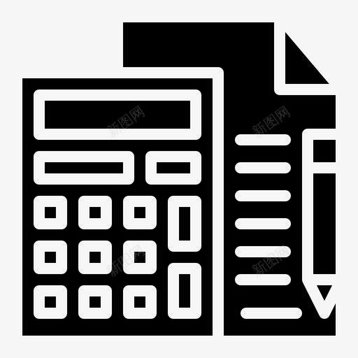 计算机商业和金融计算图标svg_新图网 https://ixintu.com 商业 技术 数学 计算 计算机 金融