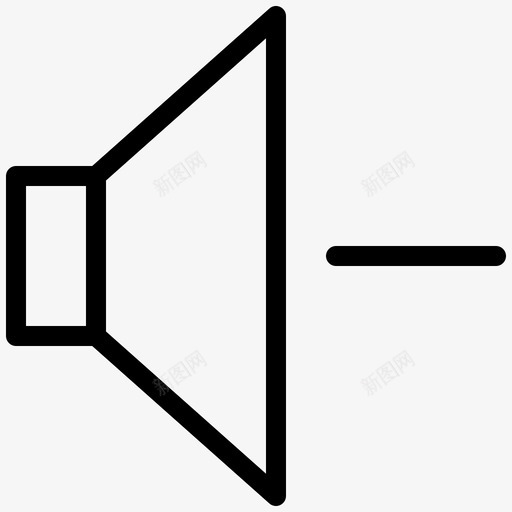 控件less媒体图标svg_新图网 https://ixintu.com less 声音 媒体 控件 用户界面常规行集合106 音量