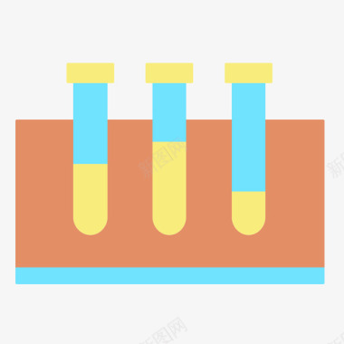 试管医疗保健12扁平图标图标