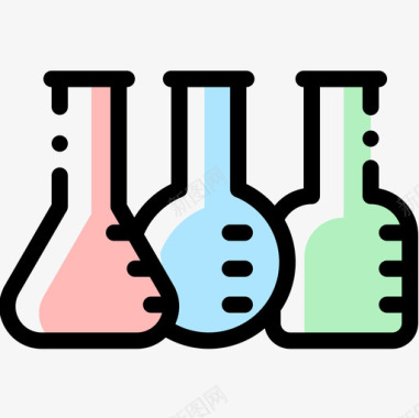 试管生物学10颜色省略图标图标