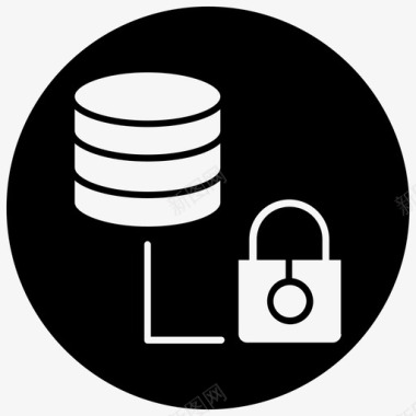 数据保护数据隐私数据库图标图标