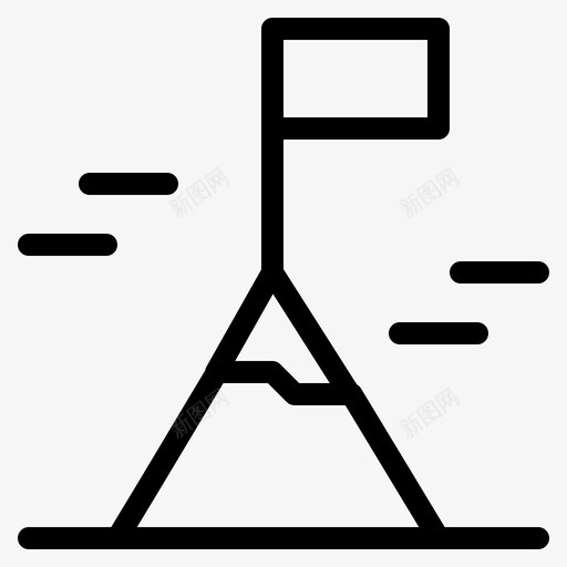 冒险高山自然图标svg_新图网 https://ixintu.com 冒险 自然 高山