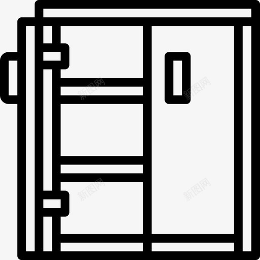橱柜家具110直线型图标svg_新图网 https://ixintu.com 家具 橱柜 直线 线型