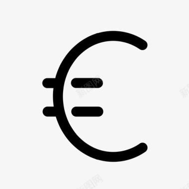 欧元符号成本货币图标图标