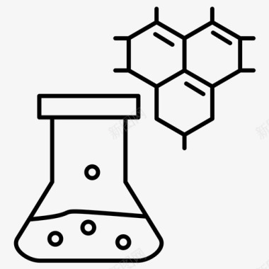 化学品烧杯化学烧瓶图标图标