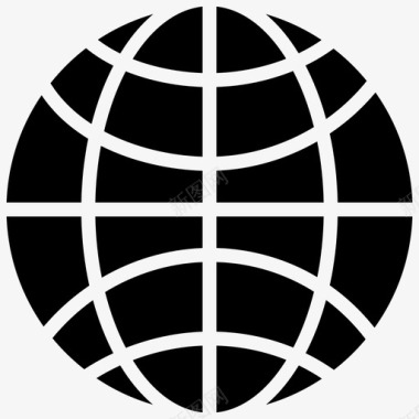 全球地理互联网图标图标