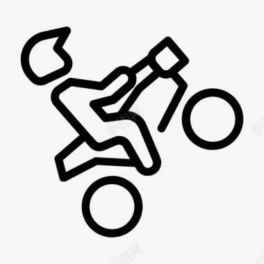 摩托车越野比赛图标图标