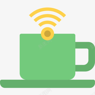 Wifi咖啡店业务公寓图标图标