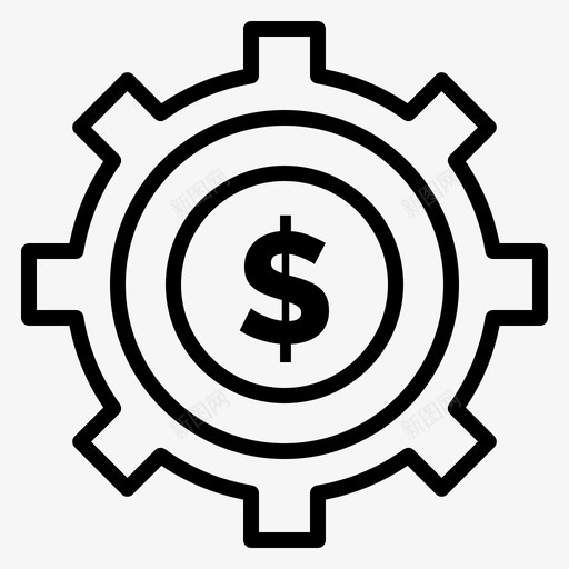 预算业务成本图标svg_新图网 https://ixintu.com 业务 成本 流程 财务 预算