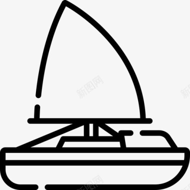 帆船澳大利亚10直线型图标图标