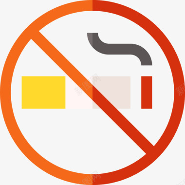 禁止吸烟健康49公寓图标图标