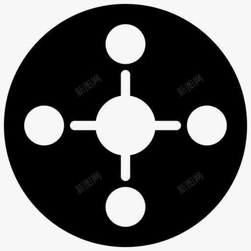数据流通信连接图标svg_新图网 https://ixintu.com 业务3blackfillMinsfront 数据流 流程图 连接 通信