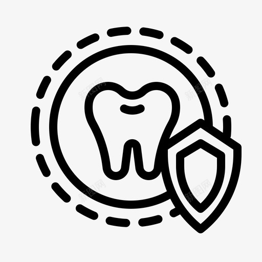 牙科护理牙科45线性图标svg_新图网 https://ixintu.com 护理 牙科 线性