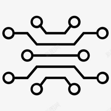 技术电路数字图标图标