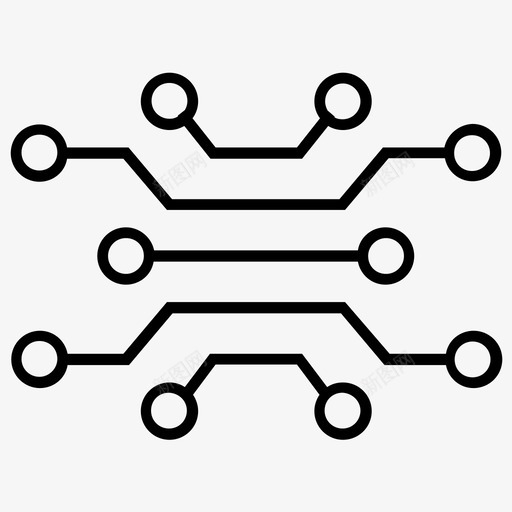 技术电路数字图标svg_新图网 https://ixintu.com 技术 数字 电子 电路