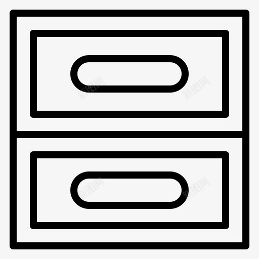 档案文件柜抽屉图标svg_新图网 https://ixintu.com 媒体 抽屉 数字 文件柜 档案