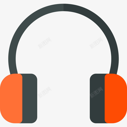 耳机电子产品69扁平图标svg_新图网 https://ixintu.com 扁平 电子产品 耳机