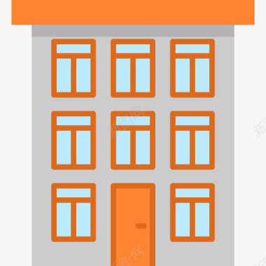 建筑房屋类型17平房图标图标