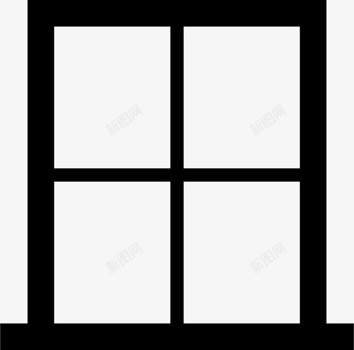 窗户框架玻璃图标svg_新图网 https://ixintu.com 框架 玻璃 窗户