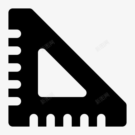 尺学量图标svg_新图网 https://ixintu.com 学 尺 校 校固 量