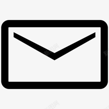 简单消息图标电子邮件收件箱图标