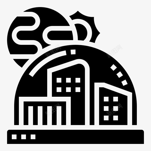 太空殖民地宇航3字形图标svg_新图网 https://ixintu.com 太空殖民地 字形 宇航3