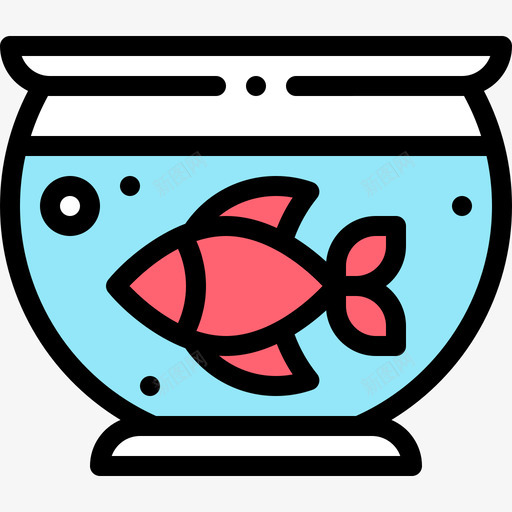 鱼缸家具41线性颜色图标svg_新图网 https://ixintu.com 家具 线性 颜色 鱼缸