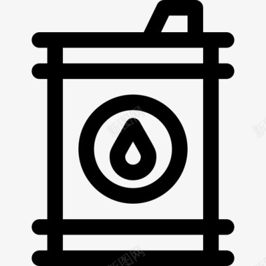 油桶物流93线性图标图标
