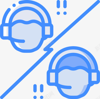 玩家电脑游戏5蓝色图标图标