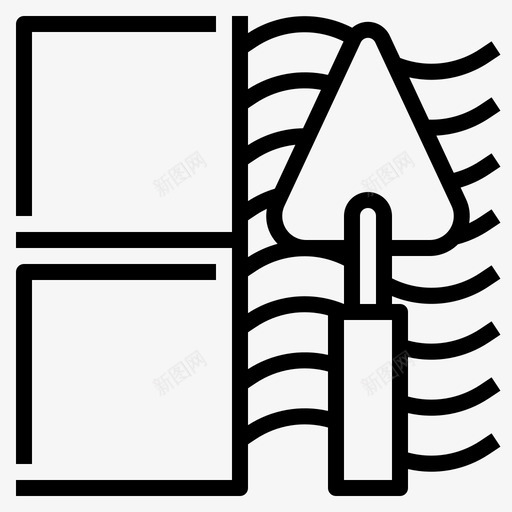 瓷砖建筑施工图标svg_新图网 https://ixintu.com 墙壁 家居和装饰概述 建筑 施工 瓷砖 维修