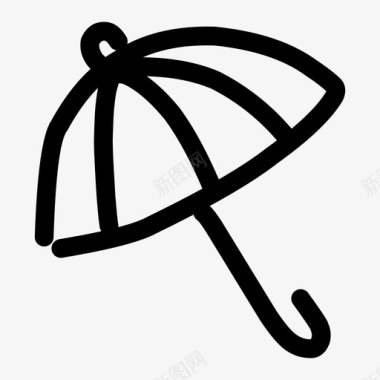 伞保险开放式伞图标图标