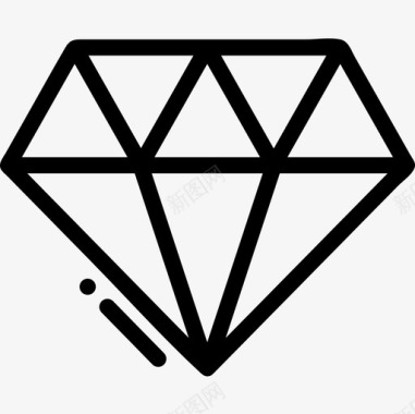 钻石成功57直线型图标图标