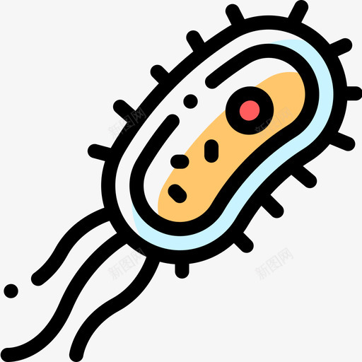 细菌生物学10颜色遗漏图标svg_新图网 https://ixintu.com 生物学10 细菌 颜色遗漏