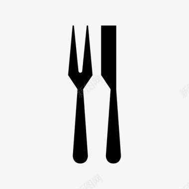 食品餐具叉子图标图标