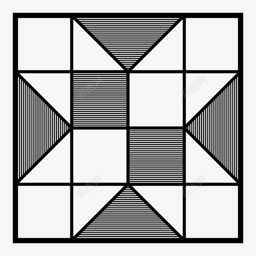 补丁零件图标svg_新图网 https://ixintu.com 拼凑 方块 星形 碎片 补丁 设计 零件