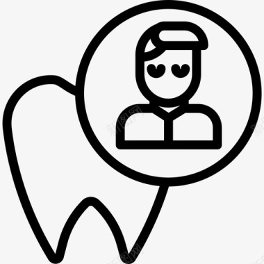 牙医牙科18岁直系图标图标