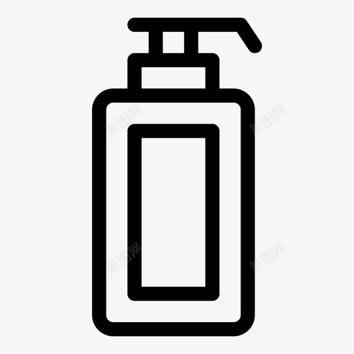 洗手液卫生用品液体肥皂图标svg_新图网 https://ixintu.com 卫生用品 家居用品 洗手 液体 肥皂