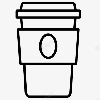 咖啡外卖咖啡一次性咖啡杯图标图标