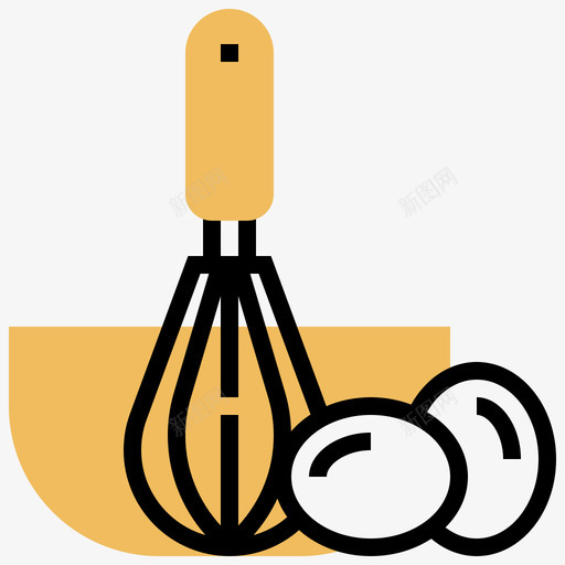 烹饪烹饪70黄影图标svg_新图网 https://ixintu.com 烹饪 黄影