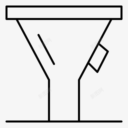 升漏斗工具图标svg_新图网 https://ixintu.com 工具 漏斗