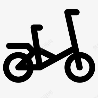 折叠自行车自行车城市自行车图标图标