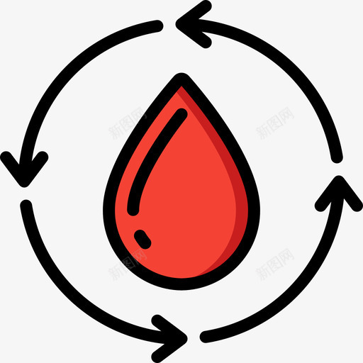 献血献血44线色图标svg_新图网 https://ixintu.com 献血 线色