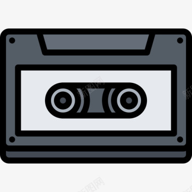 盒式磁带旧设备2彩色图标图标