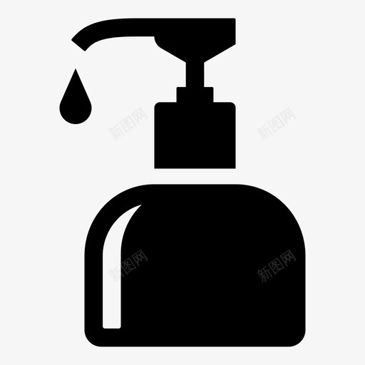 采购产品手肥皂手肥皂分配器图标svg_新图网 https://ixintu.com 产品 分配器 沐浴露 浴室 液体 皂液 肥皂 配件 采购