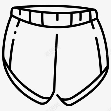 战利品短裤服装时尚图标图标